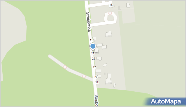 Skierniewice, Strobowska, 23, mapa Skierniewic