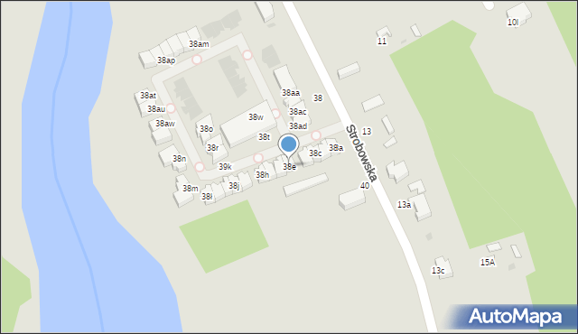 Skierniewice, Strobowska, 38e, mapa Skierniewic