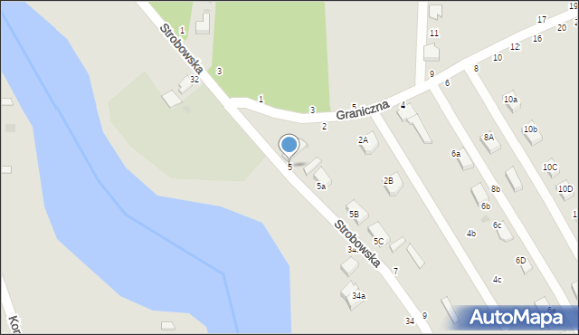 Skierniewice, Strobowska, 5, mapa Skierniewic