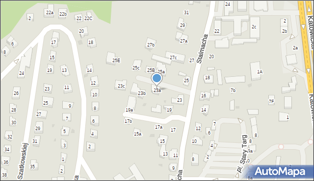 Skoczów, Stalmacha, 23a, mapa Skoczów