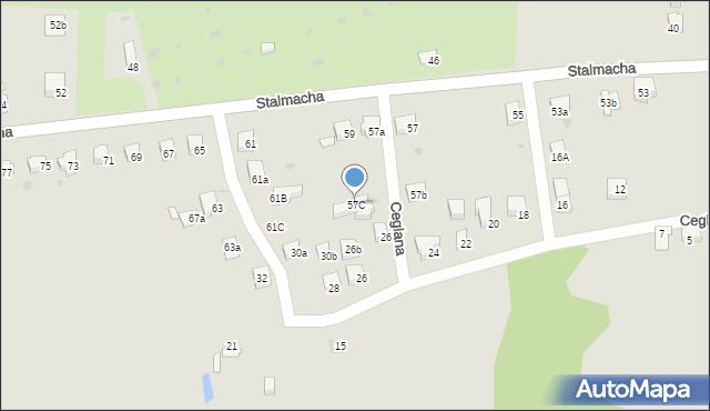 Skoczów, Stalmacha, 57C, mapa Skoczów