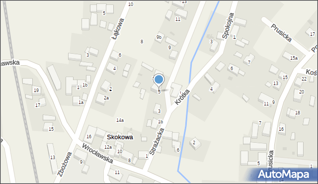 Skokowa, Strażacka, 5, mapa Skokowa