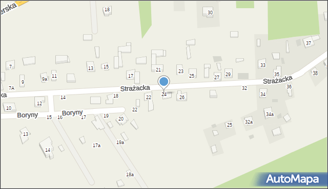 Skotniki, Strażacka, 24, mapa Skotniki