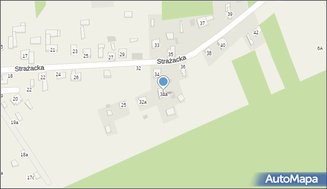 Skotniki, Strażacka, 34a, mapa Skotniki