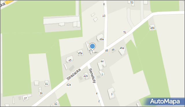 Skotniki, Strażacka, 49, mapa Skotniki