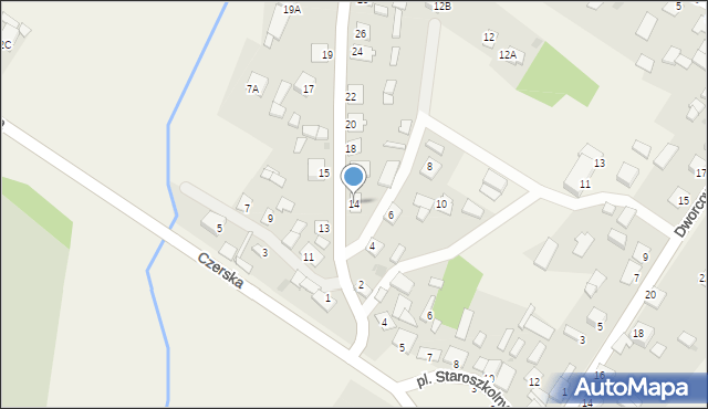 Śliwice, Starogardzka, 14, mapa Śliwice