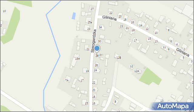 Śliwice, Starogardzka, 28, mapa Śliwice