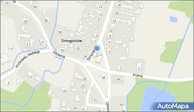 Smogorzów, Strażacka, 1, mapa Smogorzów