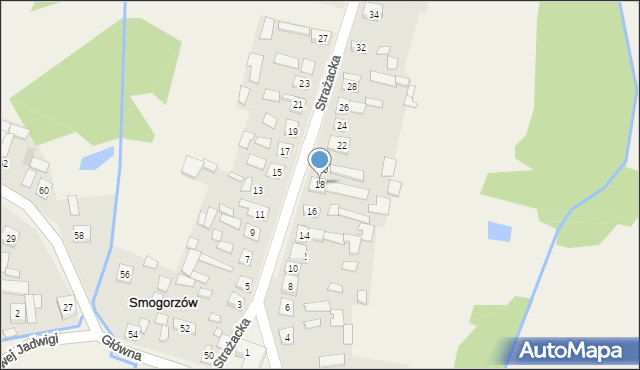 Smogorzów, Strażacka, 18, mapa Smogorzów