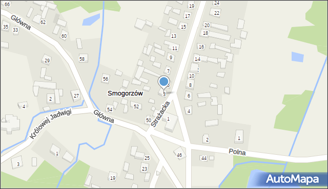 Smogorzów, Strażacka, 3, mapa Smogorzów