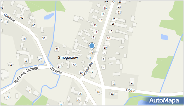 Smogorzów, Strażacka, 5, mapa Smogorzów