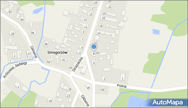 Smogorzów, Strażacka, 6, mapa Smogorzów