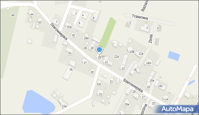 Smolec, Starowiejska, 24, mapa Smolec