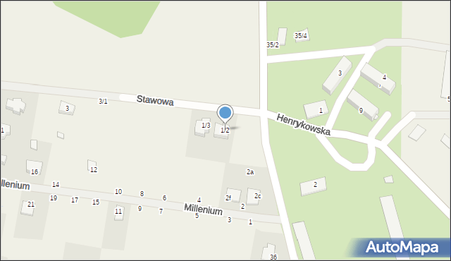 Sobolewo, Stawowa, 1/2, mapa Sobolewo