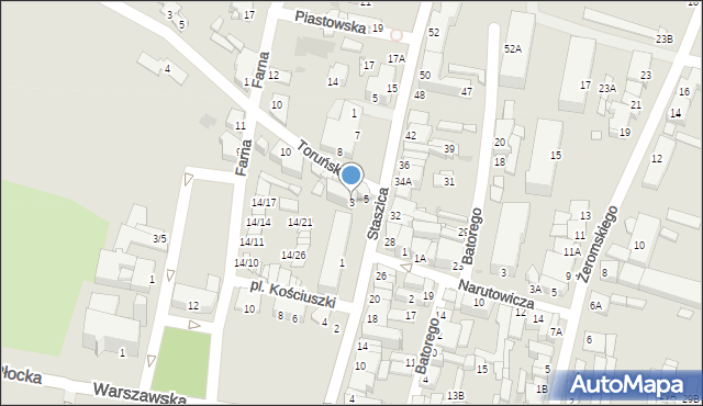 Sochaczew, Staszica Stanisława, 3, mapa Sochaczew