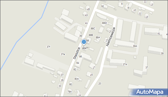 Sochaczew, Staszica Stanisława, 86A, mapa Sochaczew