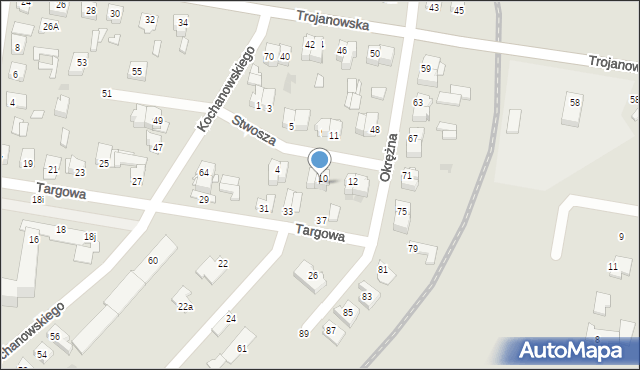 Sochaczew, Stwosza Wita, 8A, mapa Sochaczew