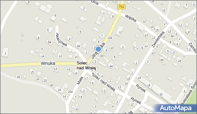 Solec nad Wisłą, Strażacka, 4, mapa Solec nad Wisłą