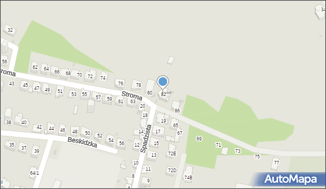 Sosnowiec, Stroma, 82, mapa Sosnowca