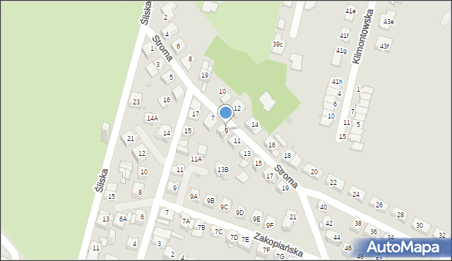 Sosnowiec, Stroma, 9, mapa Sosnowca