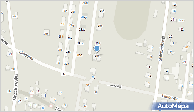 Sosnowiec, Starzyńskiego Stefana, 45e, mapa Sosnowca