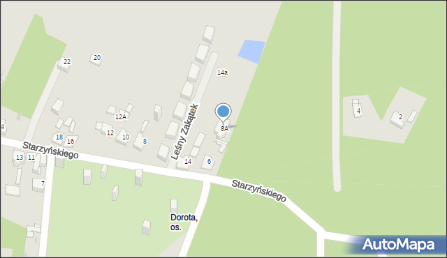 Sosnowiec, Starzyńskiego Stefana, 8A, mapa Sosnowca