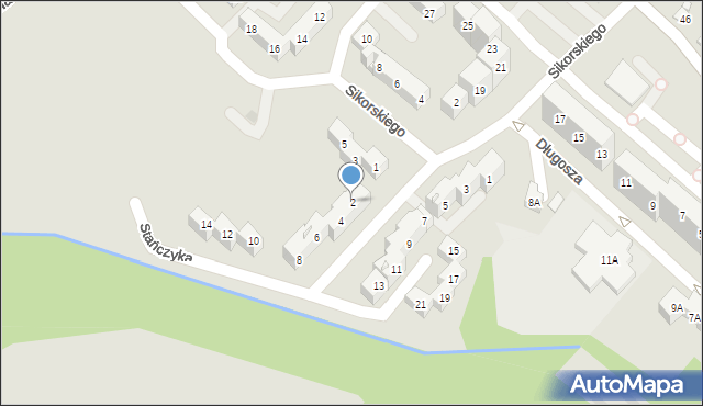 Sosnowiec, Stańczyka, 2, mapa Sosnowca