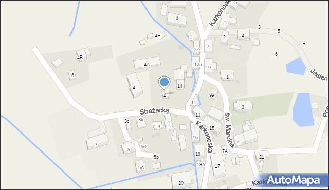 Sosnówka, Strażacka, 2, mapa Sosnówka