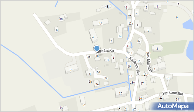 Sosnówka, Strażacka, 3b, mapa Sosnówka