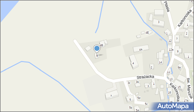 Sosnówka, Strażacka, 6, mapa Sosnówka