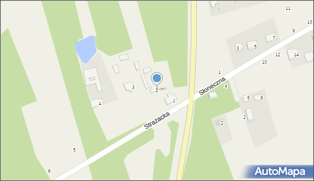 Sowia Wola Folwarczna, Strażacka, 2, mapa Sowia Wola Folwarczna
