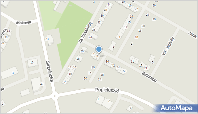 Środa Wielkopolska, Stefana Batorego, 8, mapa Środa Wielkopolska