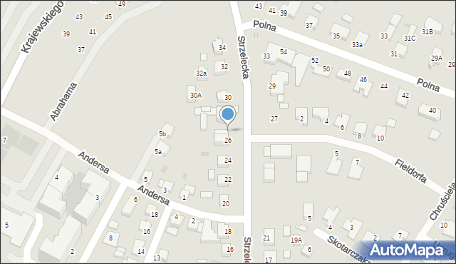 Środa Wielkopolska, Strzelecka, 26a, mapa Środa Wielkopolska