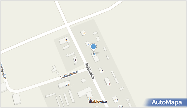 Stablewice, Stablewice, 8, mapa Stablewice