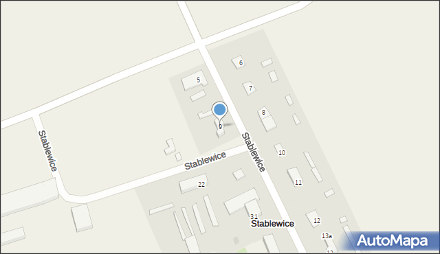 Stablewice, Stablewice, 9, mapa Stablewice