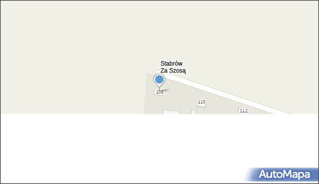 Stabrów, Stabrów, 109, mapa Stabrów