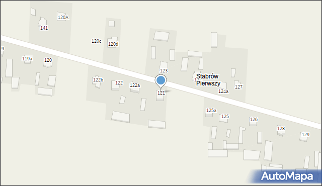 Stabrów, Stabrów, 121, mapa Stabrów