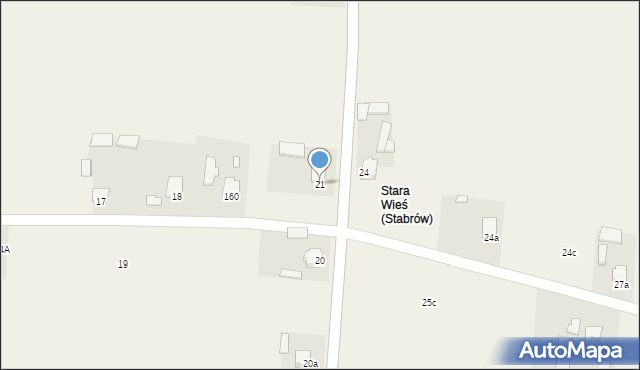 Stabrów, Stabrów, 21, mapa Stabrów