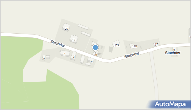Stachów, Stachów, 18, mapa Stachów