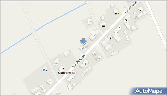 Stachowice, Stachowice, 20, mapa Stachowice