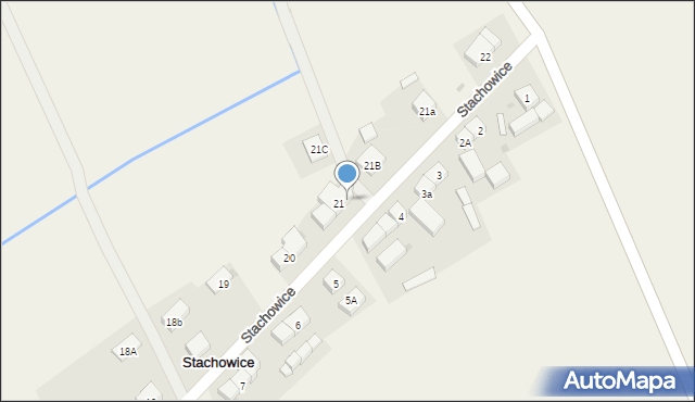 Stachowice, Stachowice, 21D, mapa Stachowice