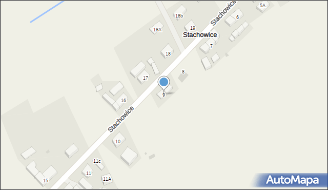 Stachowice, Stachowice, 9, mapa Stachowice