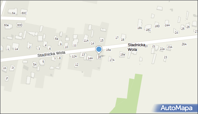 Stadnicka Wola, Stadnicka Wola, 16, mapa Stadnicka Wola