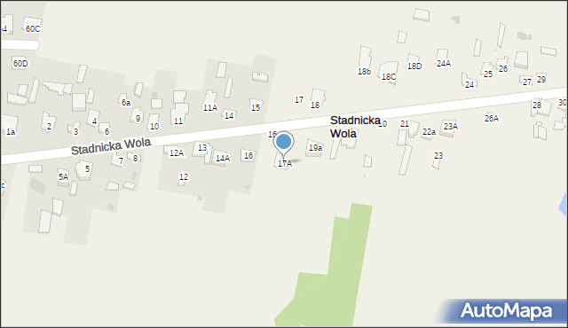 Stadnicka Wola, Stadnicka Wola, 17A, mapa Stadnicka Wola