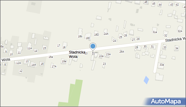 Stadnicka Wola, Stadnicka Wola, 21, mapa Stadnicka Wola