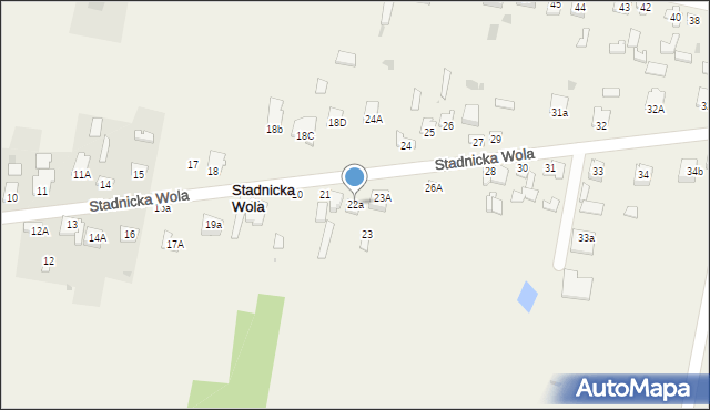 Stadnicka Wola, Stadnicka Wola, 22a, mapa Stadnicka Wola