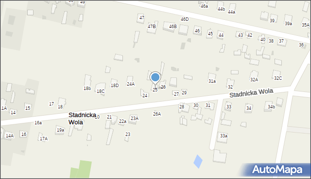 Stadnicka Wola, Stadnicka Wola, 25, mapa Stadnicka Wola