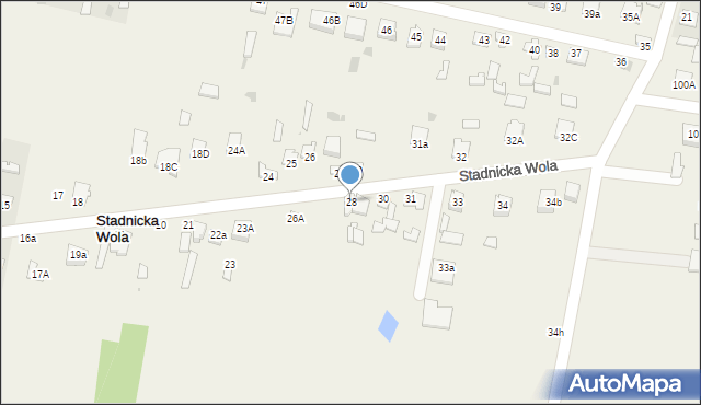 Stadnicka Wola, Stadnicka Wola, 28, mapa Stadnicka Wola