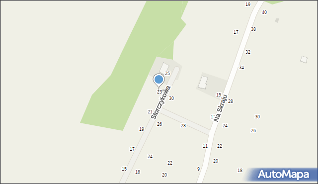 Stajenczynki, Storczykowa, 23, mapa Stajenczynki