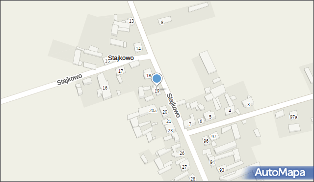 Stajkowo, Stajkowo, 19, mapa Stajkowo